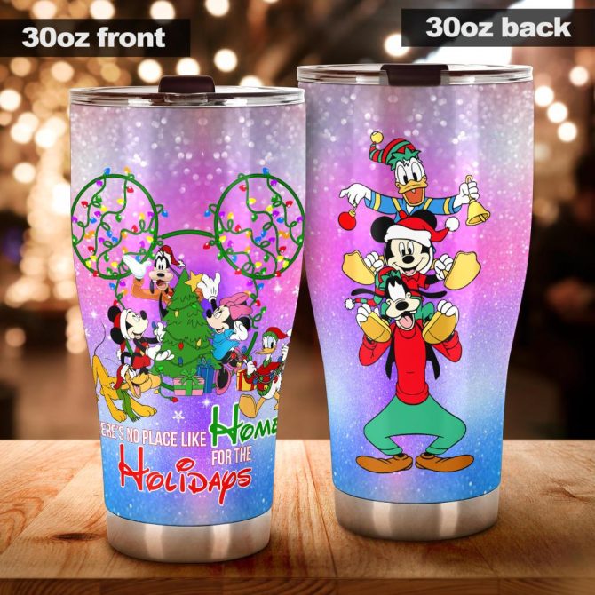 Festive Holiday Tumbler 20Oz - Disney Characters, Christmas Cheer, Insulated Cup - Image 2