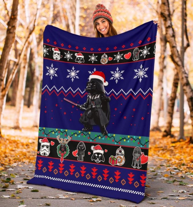 Cozy Star Wars Christmas Throw Blanket - Perfect Holiday Gift For Fans! - Image 4