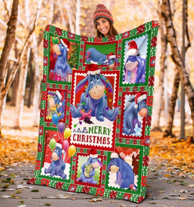 Cozy Christmas Eeyore Blanket - Festive Comfort For Kids, Perfect Holiday Gift! - Image 6