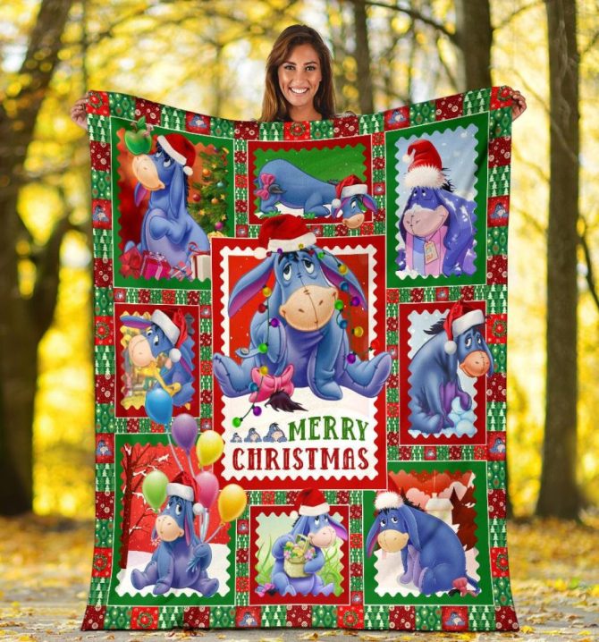 Cozy Christmas Eeyore Blanket - Festive Comfort For Kids, Perfect Holiday Gift! - Image 7