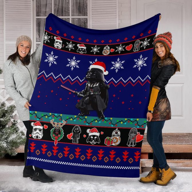 Cozy Star Wars Christmas Throw Blanket - Perfect Holiday Gift For Fans! - Image 6