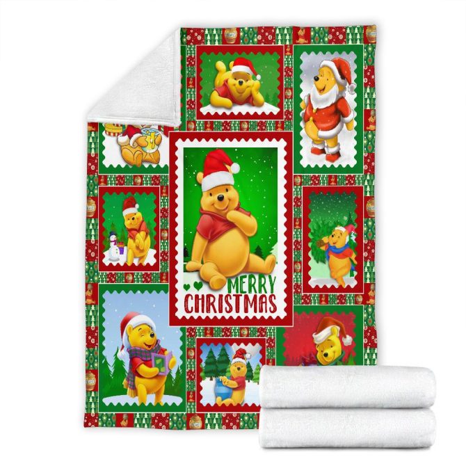 Cozy Christmas Blanket With Santa Bear Design - Festive Holiday Decor Throw - Image 7