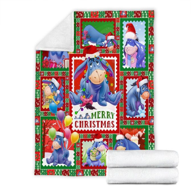 Cozy Christmas Eeyore Blanket - Festive Comfort For Kids, Perfect Holiday Gift! - Image 8