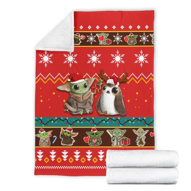 Cozy Holiday Throw Blanket - Cute Alien & Creature Design For Xmas – Perfect Gift! - Image 7