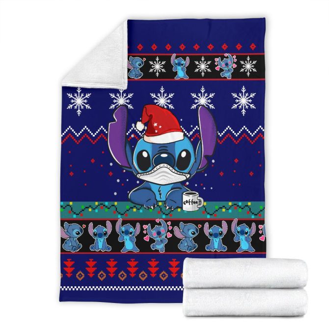 Cozy Holiday Blanket - Cute Blue Alien Patterned Throw For Festive Comfort - Image 7