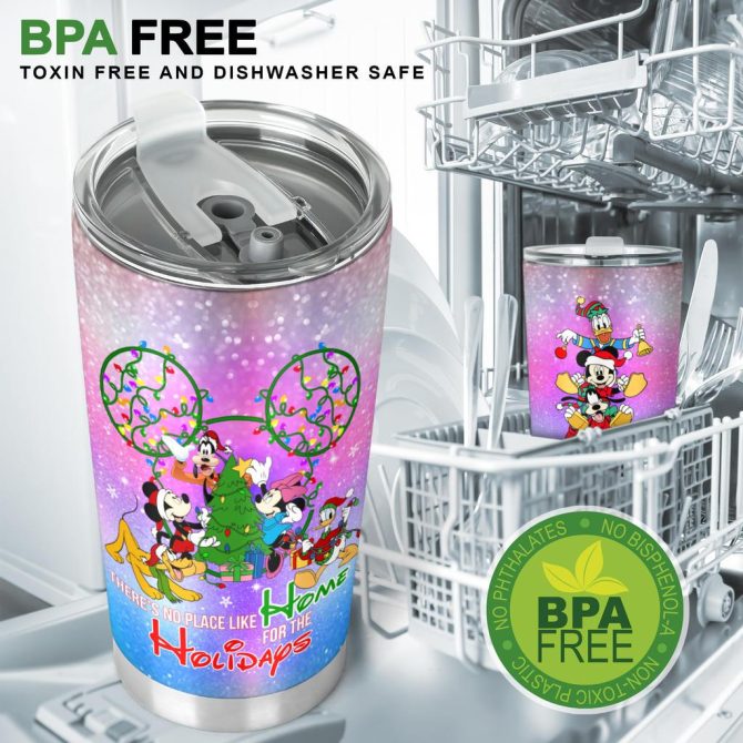 Festive Holiday Tumbler 20Oz - Disney Characters, Christmas Cheer, Insulated Cup - Image 7