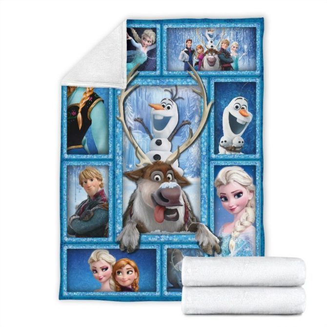 Cozy Up With Disney Frozen Fleece Blanket – Elsa, Anna & Olaf Design – Perfect Gift For Kids & Fans! - Image 4