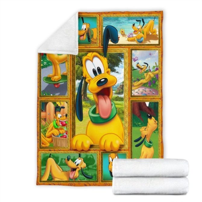Cozy Cartoon Dog Fleece Throw Blanket - Vibrant Design, Perfect For Kids & Disney Fans - Image 4