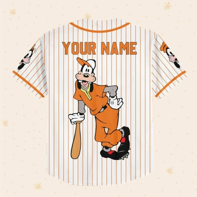 Custom Goofy Baseball Jersey - Personalized Name & Number - Kids/Youth/Adult Sizes - Image 3