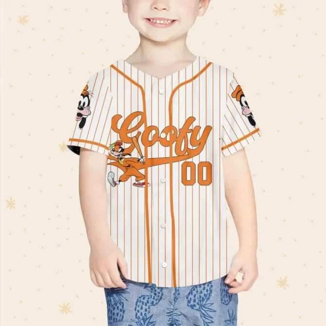 Custom Goofy Baseball Jersey - Personalized Name & Number - Kids/Youth/Adult Sizes - Image 4