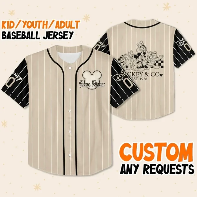 Customizable Youth/Adult Baseball Jersey – Personalize With Your Name! Perfect Gift For Fans