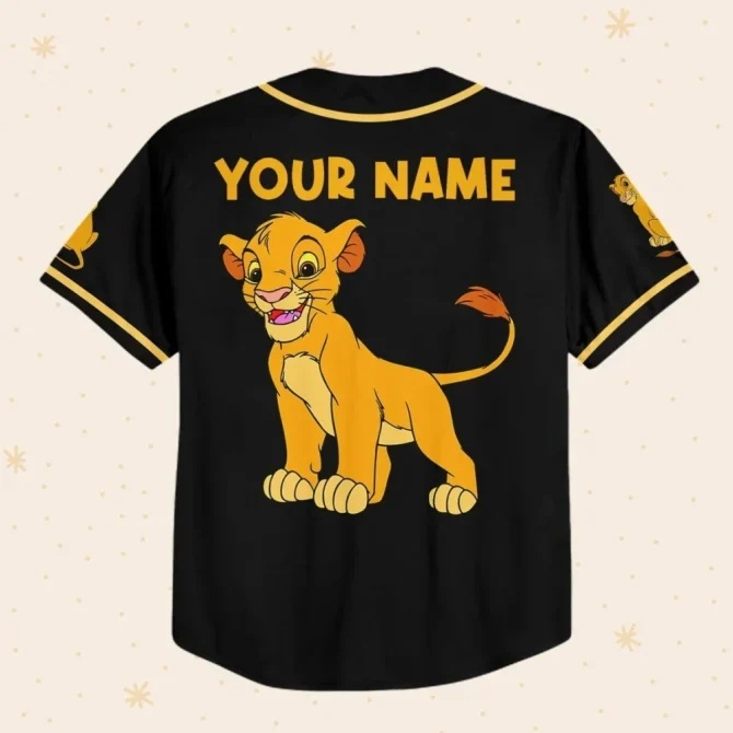 Custom Lion King Baseball Jersey - Personalized Name For Kids/Youth/Adults - Image 3