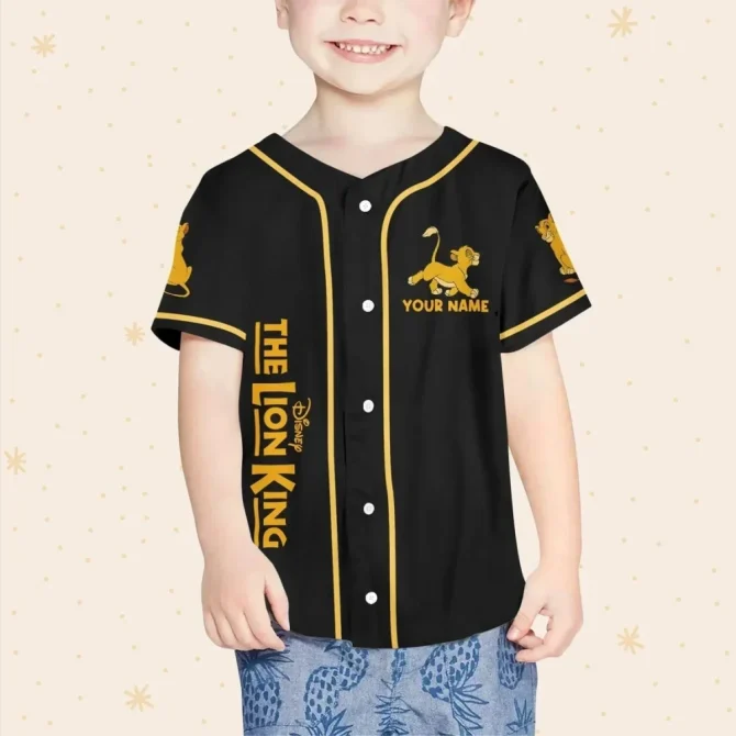 Custom Lion King Baseball Jersey - Personalized Name For Kids/Youth/Adults - Image 4