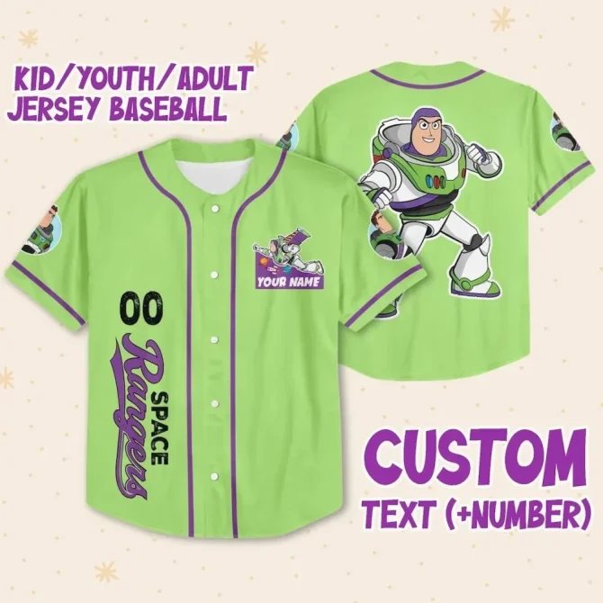 Customizable Space Ranger Jersey - Kids/Youth/Adult - Add Name & Number!