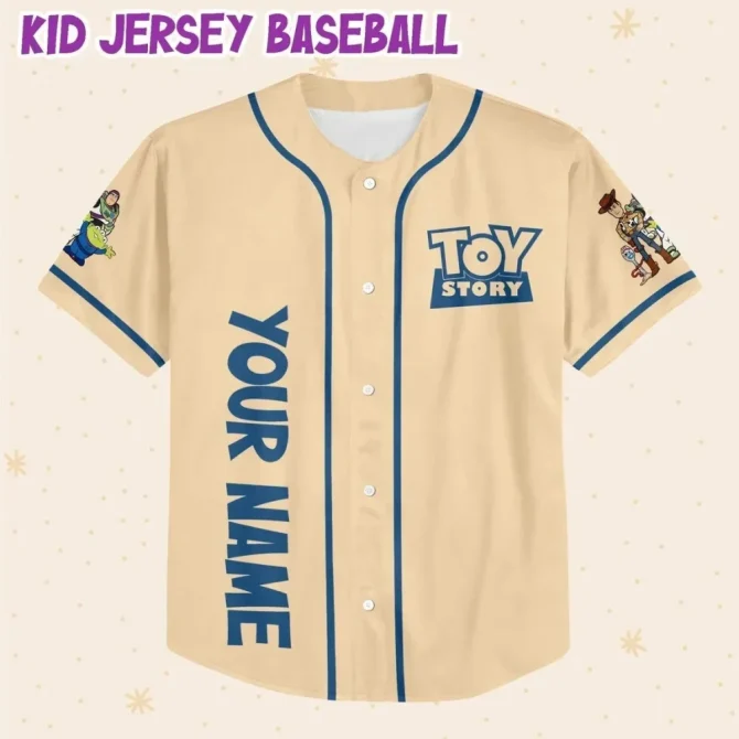 Custom Toy Story Baseball Jersey - Add Name & Number - Kids/Youth/Adult Sizes Available - Image 2