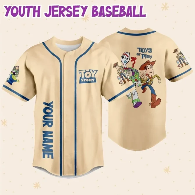 Custom Toy Story Baseball Jersey - Add Name & Number - Kids/Youth/Adult Sizes Available - Image 4