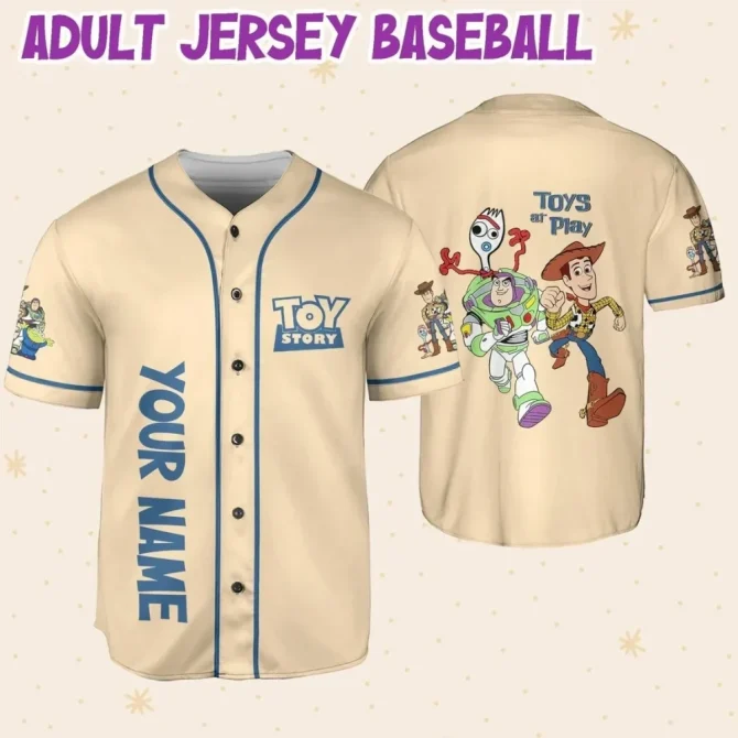 Custom Toy Story Baseball Jersey - Add Name & Number - Kids/Youth/Adult Sizes Available - Image 6