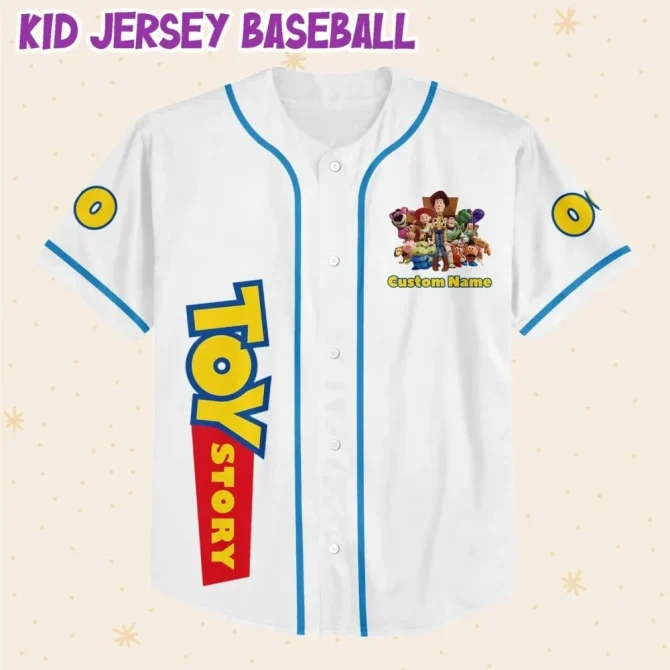 Custom Toy Story Baseball Jersey - Kids/Youth/Adult Sizes - Add Name & Number! - Image 2