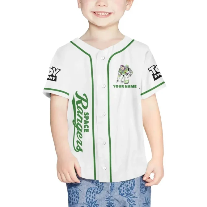 Custom Toy Story Baseball Jersey - Space Rangers Design For Kids/Adults - Add Name & Number! - Image 4