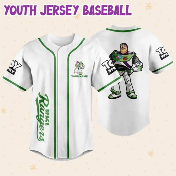 Custom Toy Story Baseball Jersey - Space Rangers Design For Kids/Adults - Add Name & Number! - Image 5