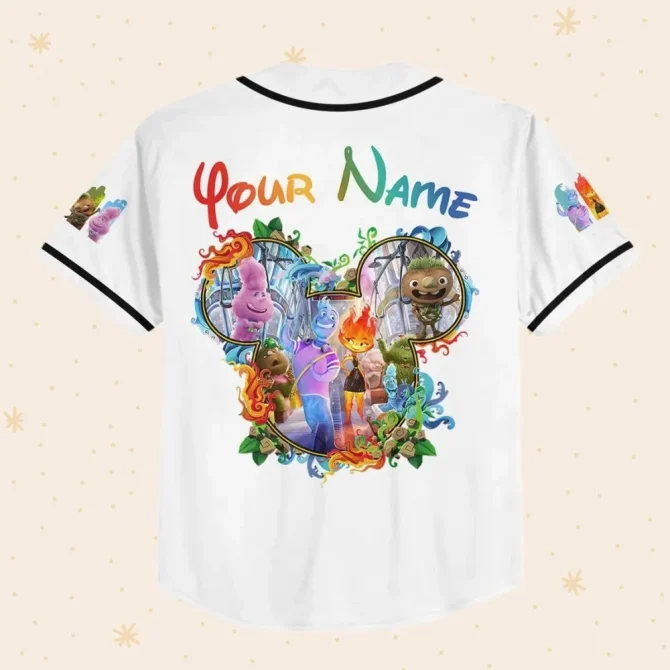 Customizable Elemental Baseball Jersey For Kids/Youth/Adults - Add Your Name & Number! - Image 3