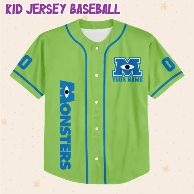 Customizable Monster Baseball Jersey For Kids/Youth/Adults - Add Your Name & Number! - Image 2