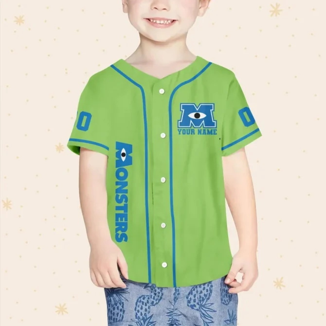 Customizable Monster Baseball Jersey For Kids/Youth/Adults - Add Your Name & Number! - Image 4