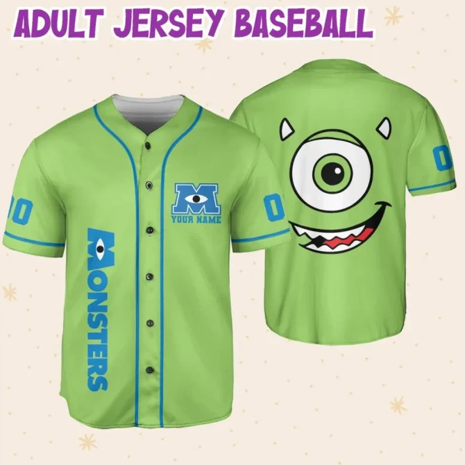 Customizable Monster Baseball Jersey For Kids/Youth/Adults - Add Your Name & Number! - Image 5