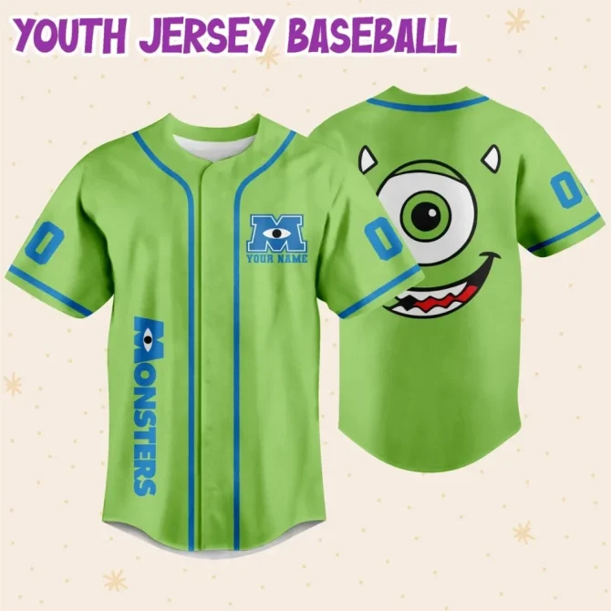 Customizable Monster Baseball Jersey For Kids/Youth/Adults - Add Your Name & Number! - Image 6