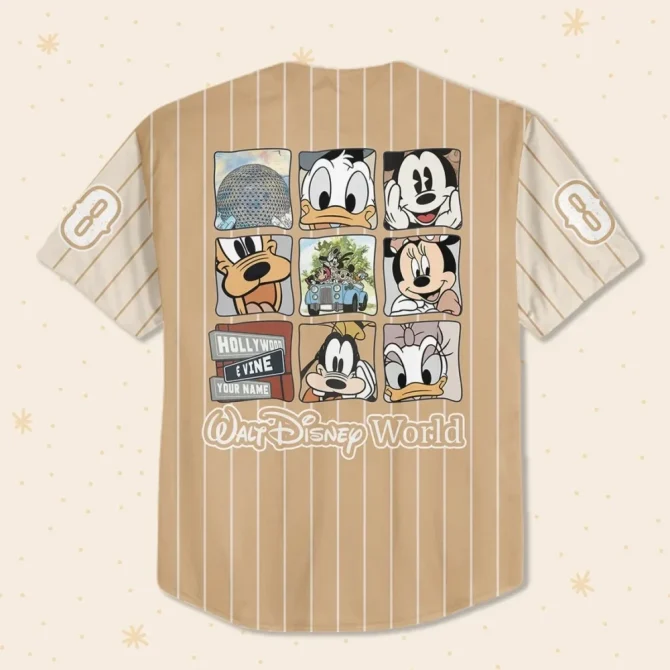 Custom Kids/Youth/Adult Disney Baseball Jersey With Name & Number - Unique Gift! - Image 3