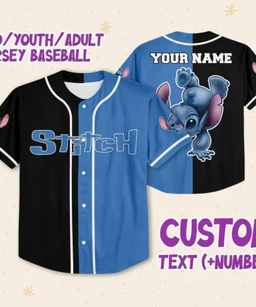 Custom Stitch Baseball Jersey For All Ages - Personalize Name & Number