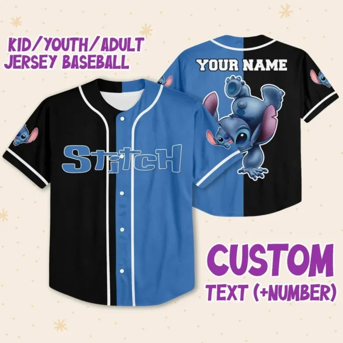 Custom Stitch Baseball Jersey For All Ages - Personalize Name & Number