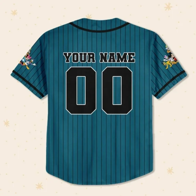 Custom Name Baseball Jersey - Kids/Youth/Adult Sizes - Fun Cartoon Design, Personalized Sports Shirt - Image 3