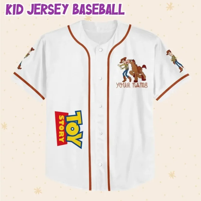 Custom Toy Story Baseball Jersey - Kids/Youth/Adult Sizes - Add Your Name & Number - Image 2