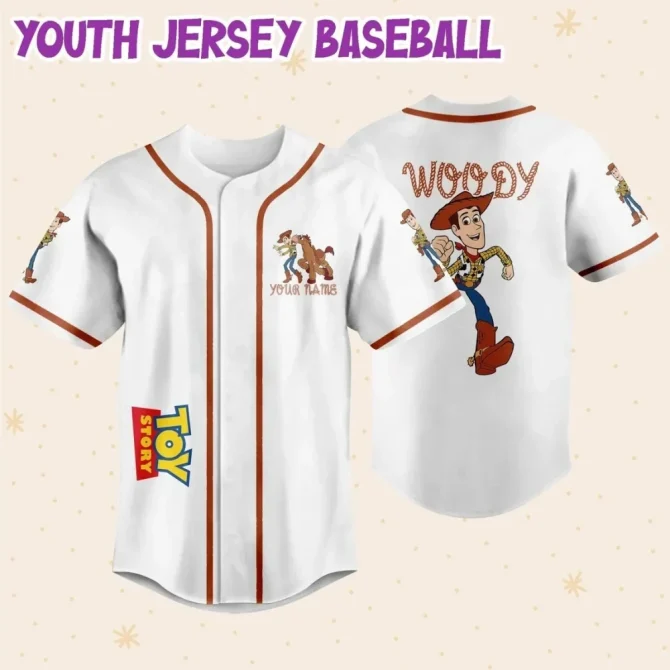 Custom Toy Story Baseball Jersey - Kids/Youth/Adult Sizes - Add Your Name & Number - Image 5