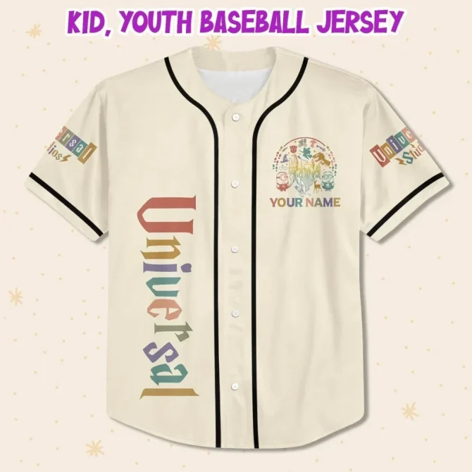 Custom Universal Studios Baseball Jersey - Personalized For Kids, Youth & Adults - Image 2