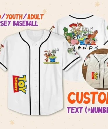 Custom Toy Story Baseball Jersey For Kids/Adults - Add Name & Number!