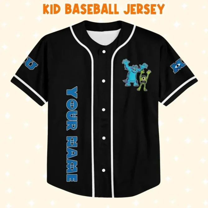 Custom Monster University Baseball Jersey - Personalized For Kids, Youth & Adults - Unique Gift Idea! - Image 2