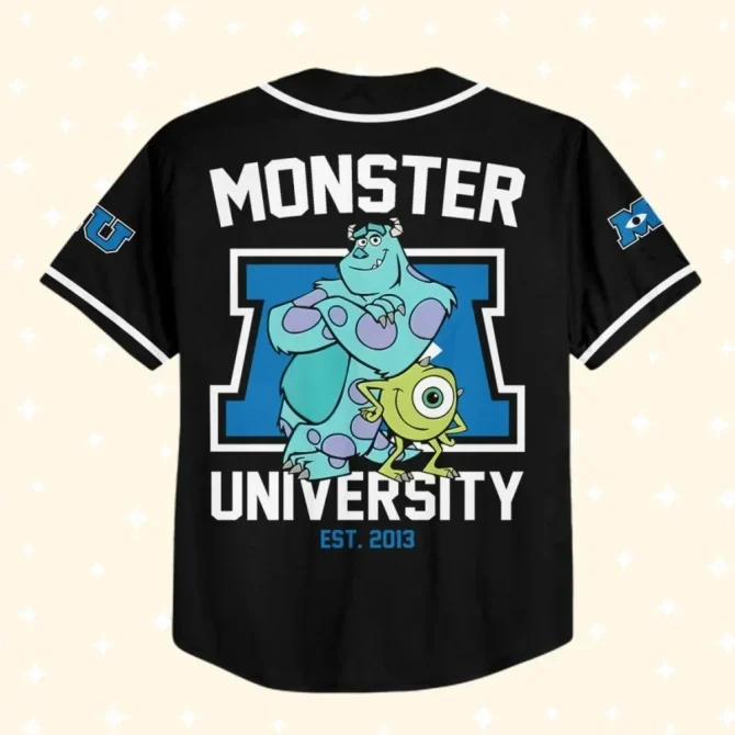 Custom Monster University Baseball Jersey - Personalized For Kids, Youth & Adults - Unique Gift Idea! - Image 3