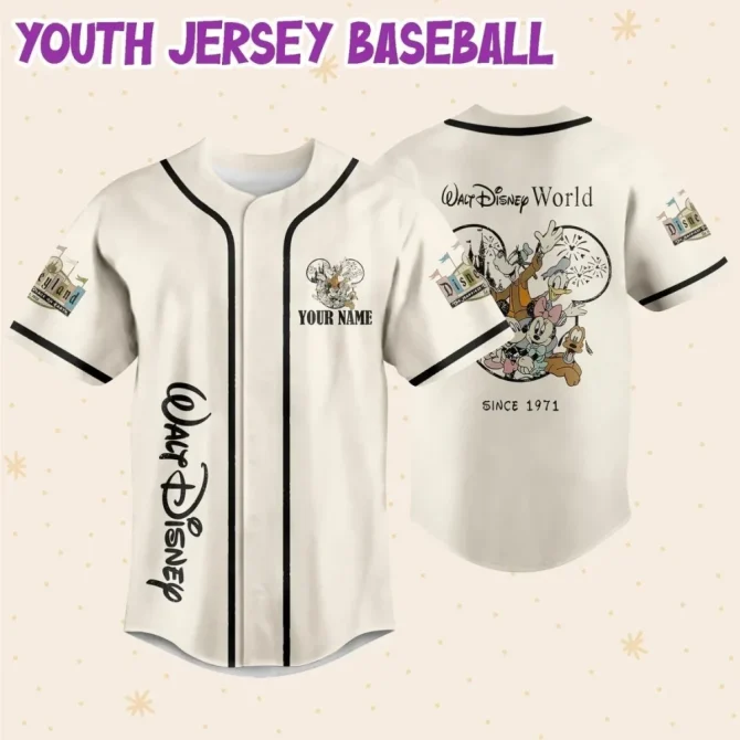 Custom Disney Baseball Jersey For Kids/Youth/Adults – Personalize With Name & Number - Image 7