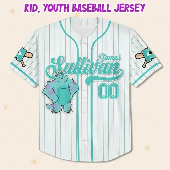 Custom Monster Baseball Jersey - Kids/Youth/Adult Sizes - Add Name - Perfect Gift! - Image 2