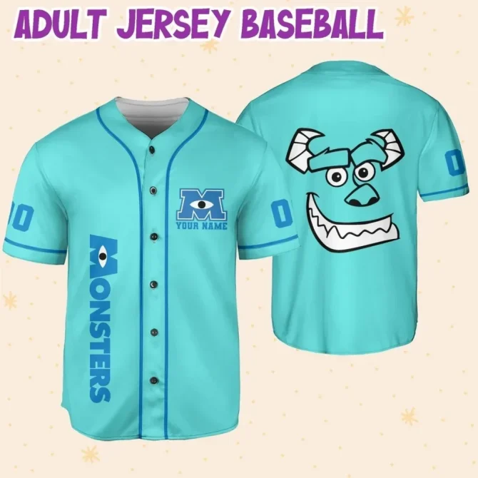 Custom Monster Baseball Jersey For Kids/Youth/Adults - Personalized Name & Number - Image 6