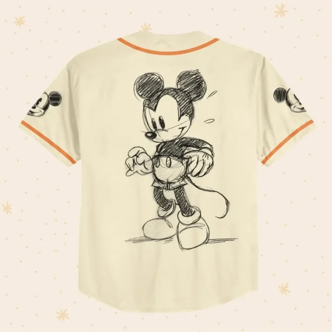 Customizable Mickey Mouse Baseball Jersey For Kids, Youth & Adults - Add Your Name! - Image 3