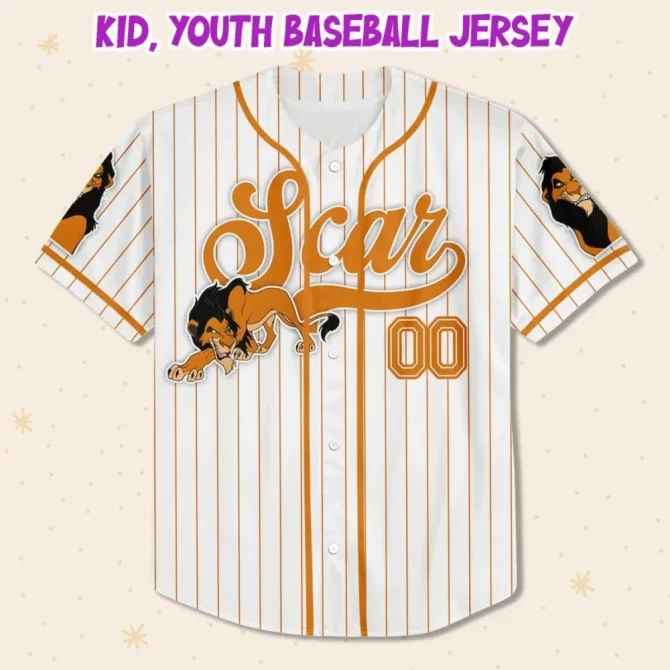 Custom Name Lion Baseball Jersey For Kids/Adults - Personalize Your Unique Style! - Image 2
