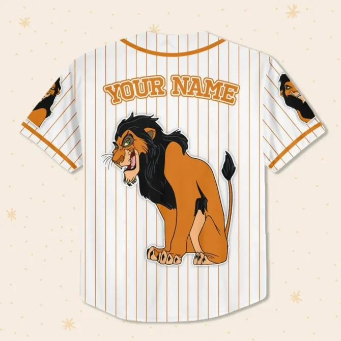 Custom Name Lion Baseball Jersey For Kids/Adults - Personalize Your Unique Style! - Image 3