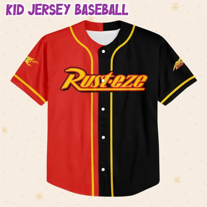 Custom Lightning Mcqueen Baseball Jersey - Kids/Youth/Adult Sizes - Add Name & Number! - Image 2