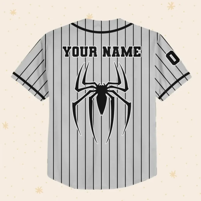 Custom Spider-Man Baseball Jersey For Kids/Youth/Adults – Personalize With Name & Number! - Image 3