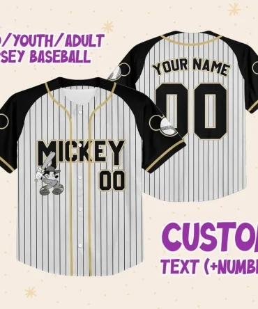 Custom Baseball Jersey - Personalized Name & Number - Kids/Youth/Adult Sizes Available