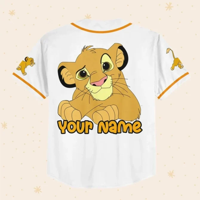 Custom Disney Lion King Baseball Jersey - Kids/Youth/Adult Sizes - Add Name & Number - Image 3