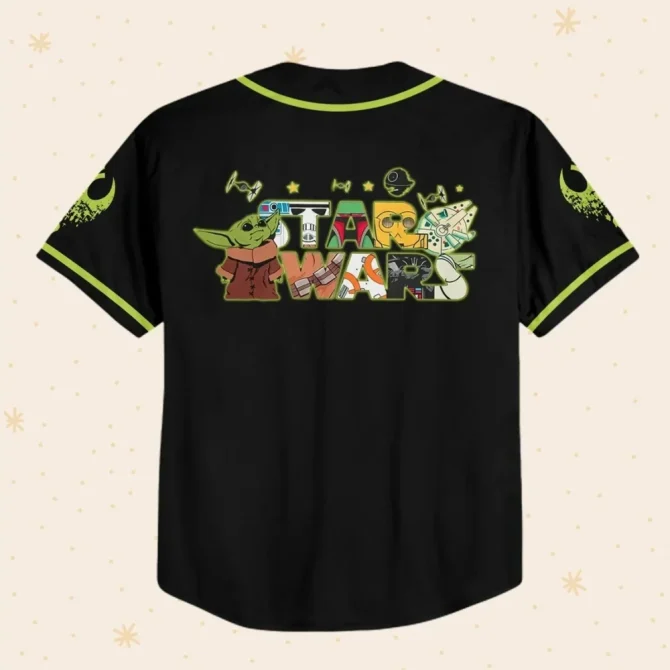Custom Star Wars Baseball Jersey - Kids/Youth/Adult - Personalize Name & Number - Image 3